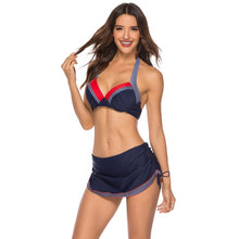 Load image into Gallery viewer, Dot Bikinis 2019 mujer Swimsuit Push Up stroje k pielowe damskie Bathing Suit Women Hanging Neck biquini Off Shoulder Swimwear