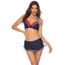 Load image into Gallery viewer, Dot Bikinis 2019 mujer Swimsuit Push Up stroje k pielowe damskie Bathing Suit Women Hanging Neck biquini Off Shoulder Swimwear
