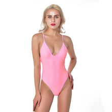 Load image into Gallery viewer, Sexy Cross Back One Piece Swimsuit