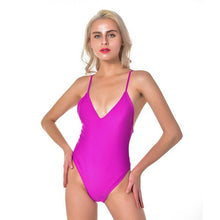 Load image into Gallery viewer, Sexy Cross Back One Piece Swimsuit